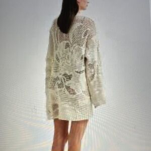 H&M Ecru Crochet Cover-Up